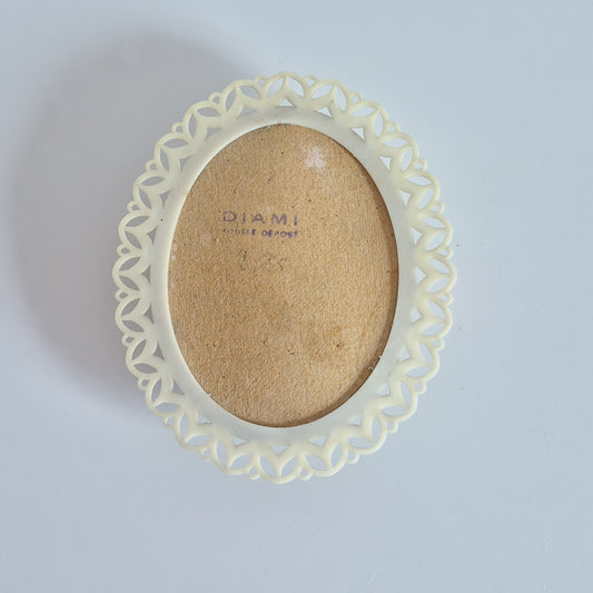 Cadre religieux, Verre bombé vintage