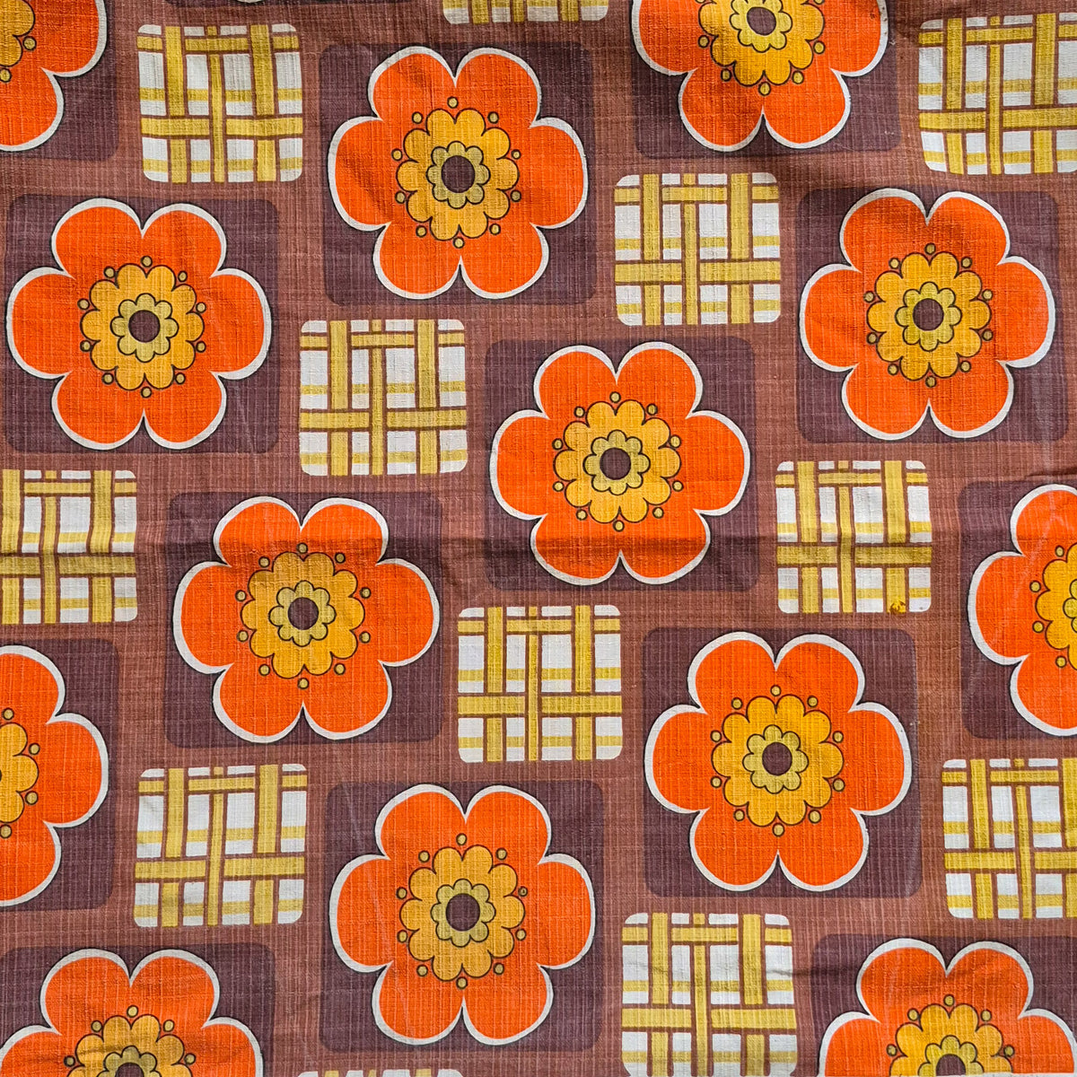 Coupon de tissus vintage 130 x 140cm