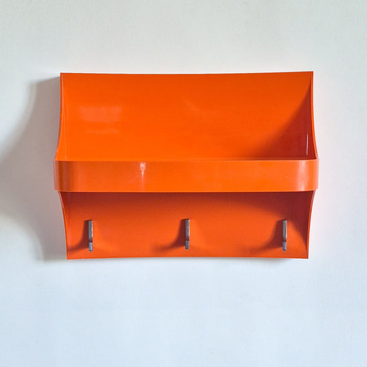 Étagère murale orange space age