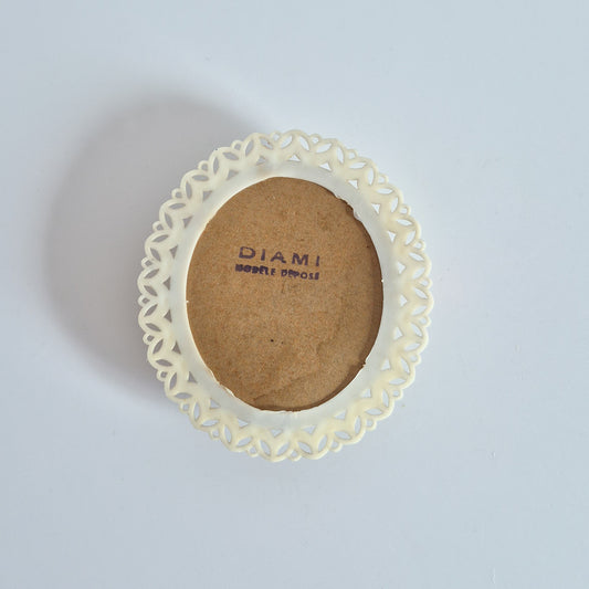 Cadre religieux, Verre bombé vintage
