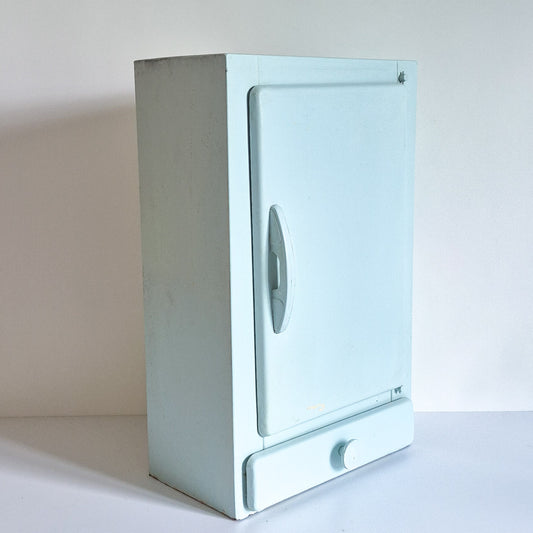 Armoire métal bleue vintage