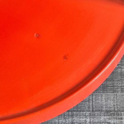 Desserte à roulettes rouge vintage space age