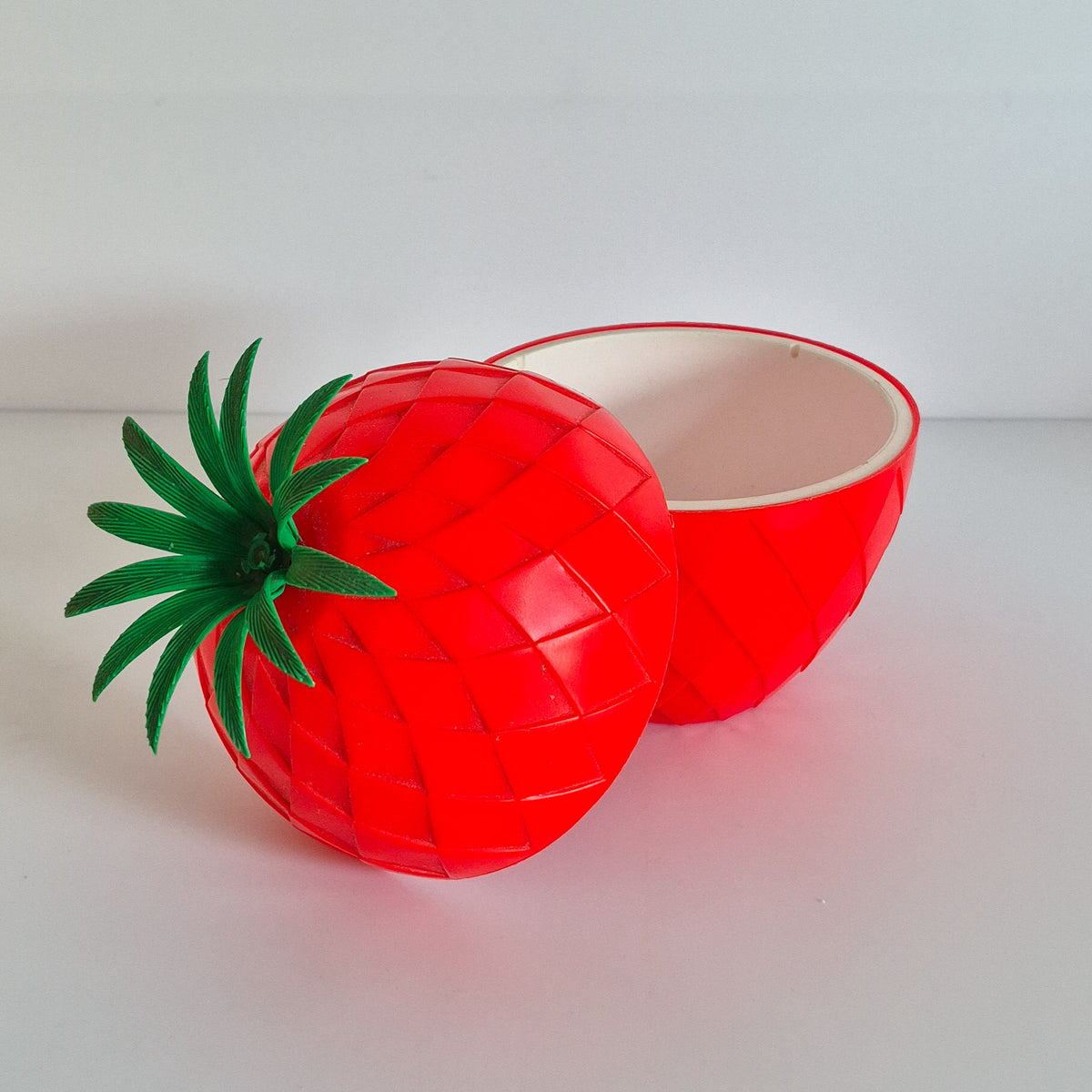 Ananas à glaçons rouge vintage