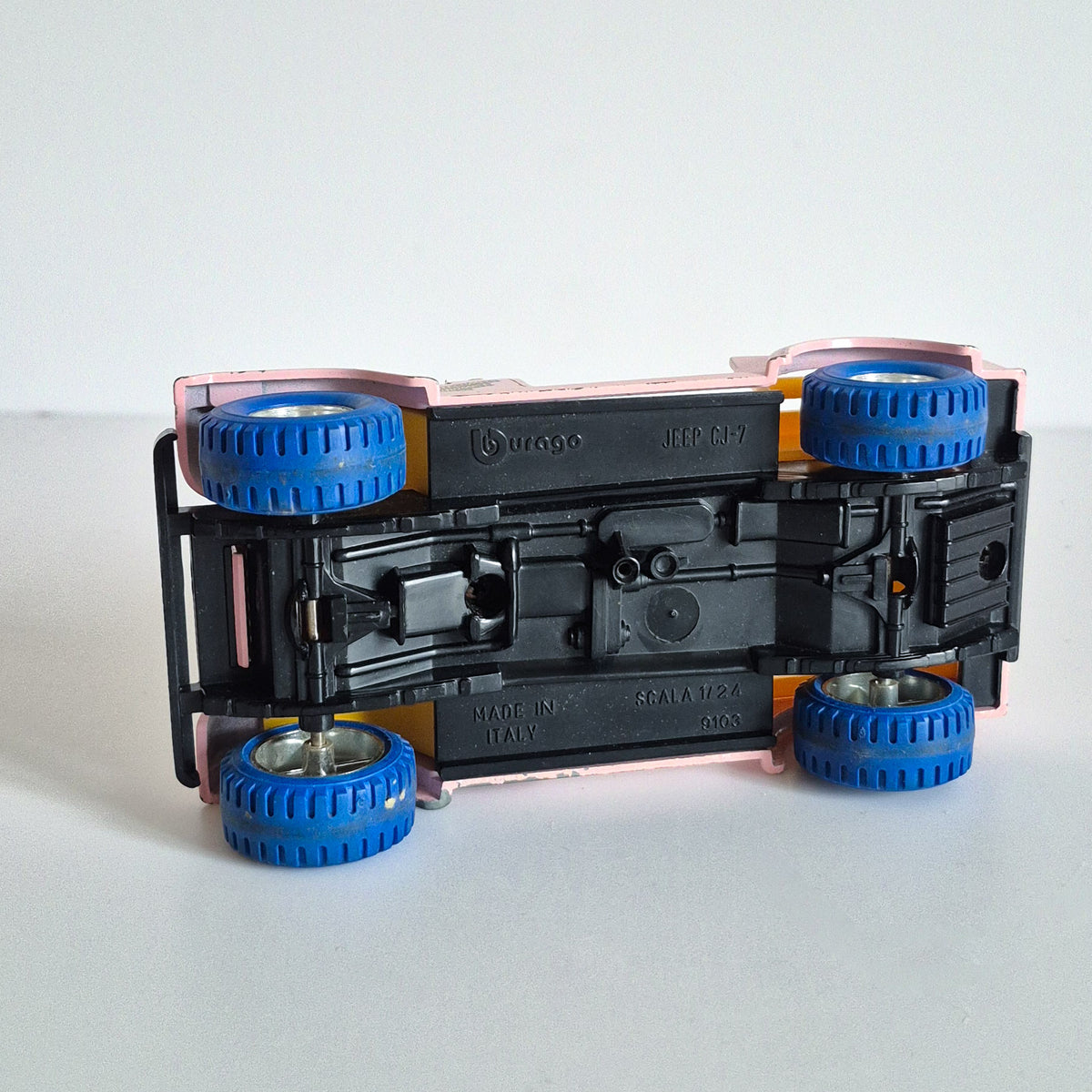 Voiture Jeep schtroumpfs vintage