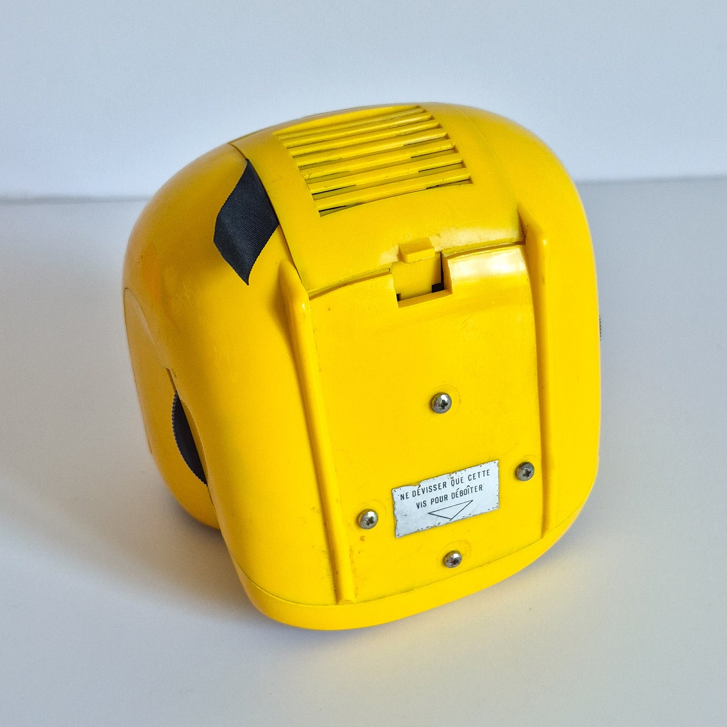 Radio Réveil Japy jaune vintage