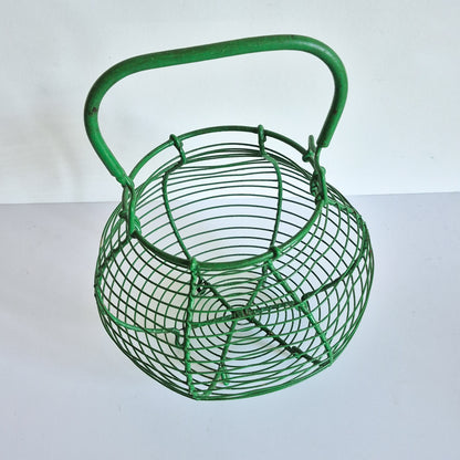 Panier à oeufs vert Vintage