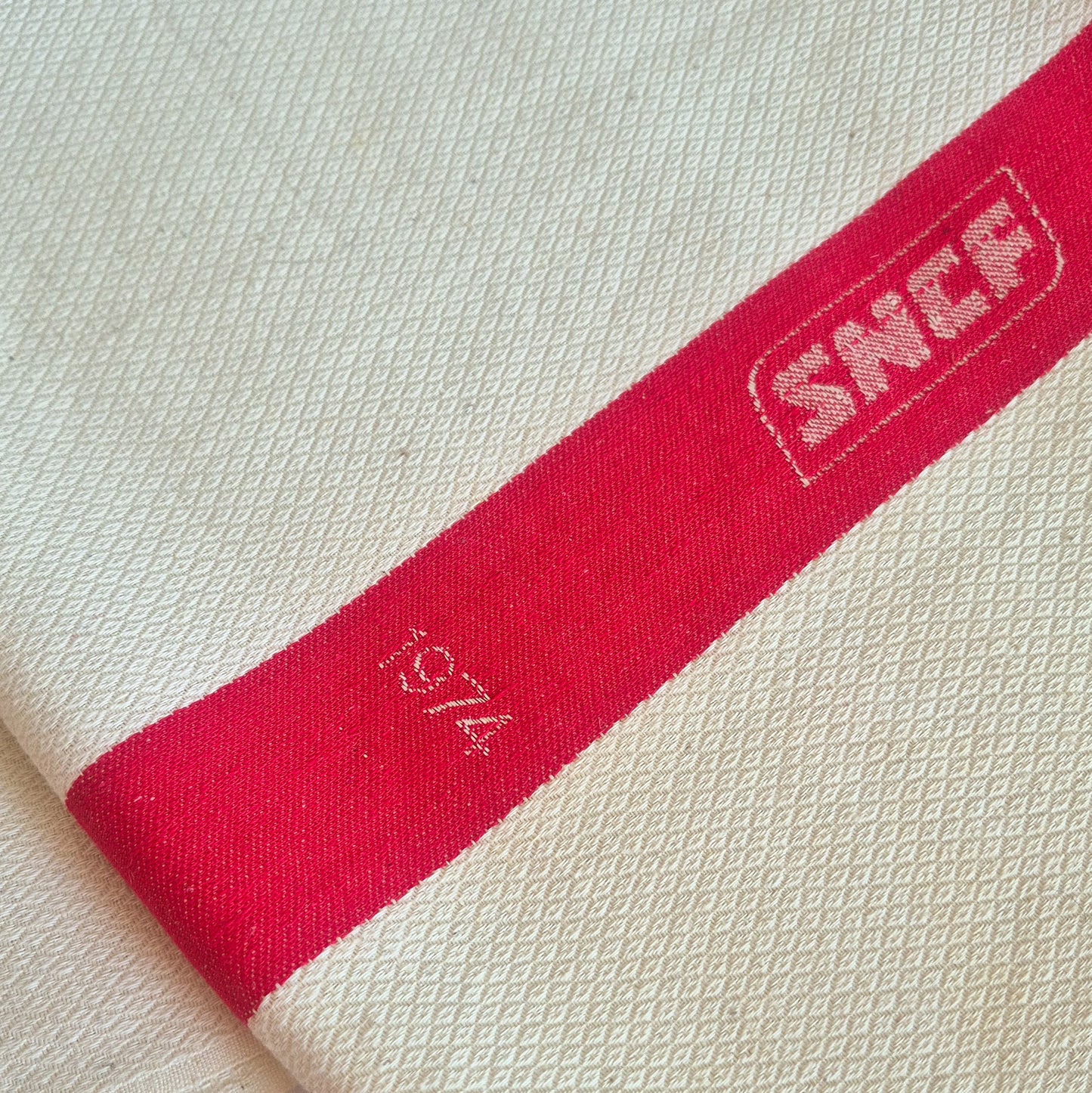 Torchon XXL SNCF 1974 vintage