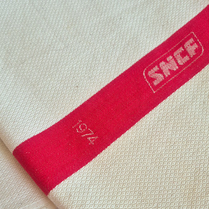 Torchon XXL SNCF 1974 vintage