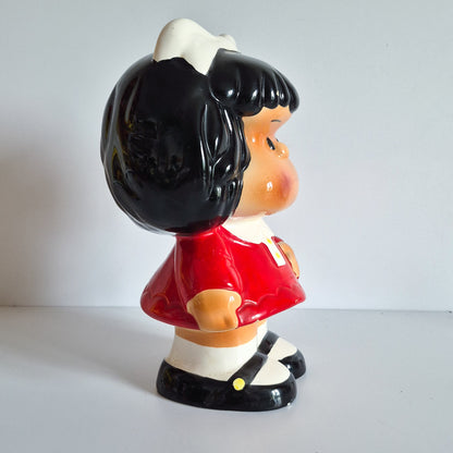 Tirelire en céramique Mafalda 35cm vintage