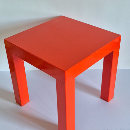 Table d'appoint orange vintage
