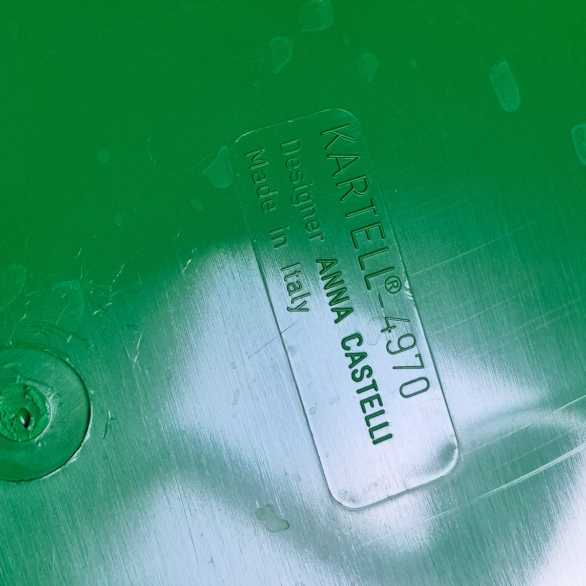 Meuble Kartell vert design Anna Castelli vintage