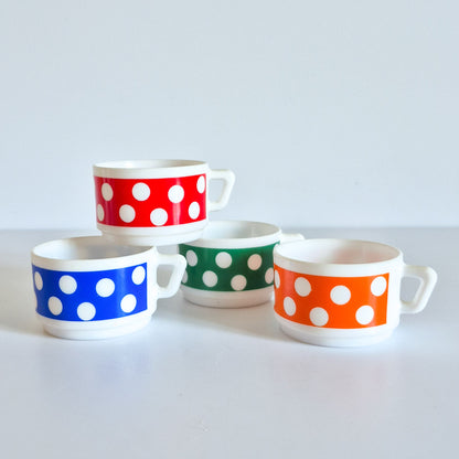 Ensemble de 4 tasses Arcopal Polka