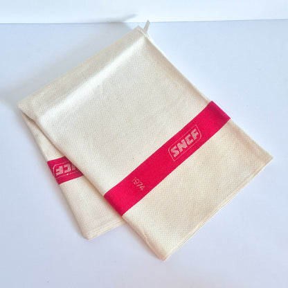 Torchon XXL SNCF 1974 vintage