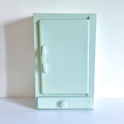 Armoire métal bleue vintage