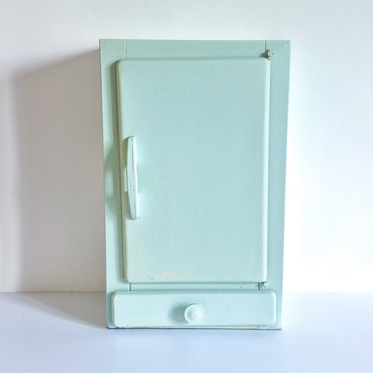 Armoire métal bleue vintage