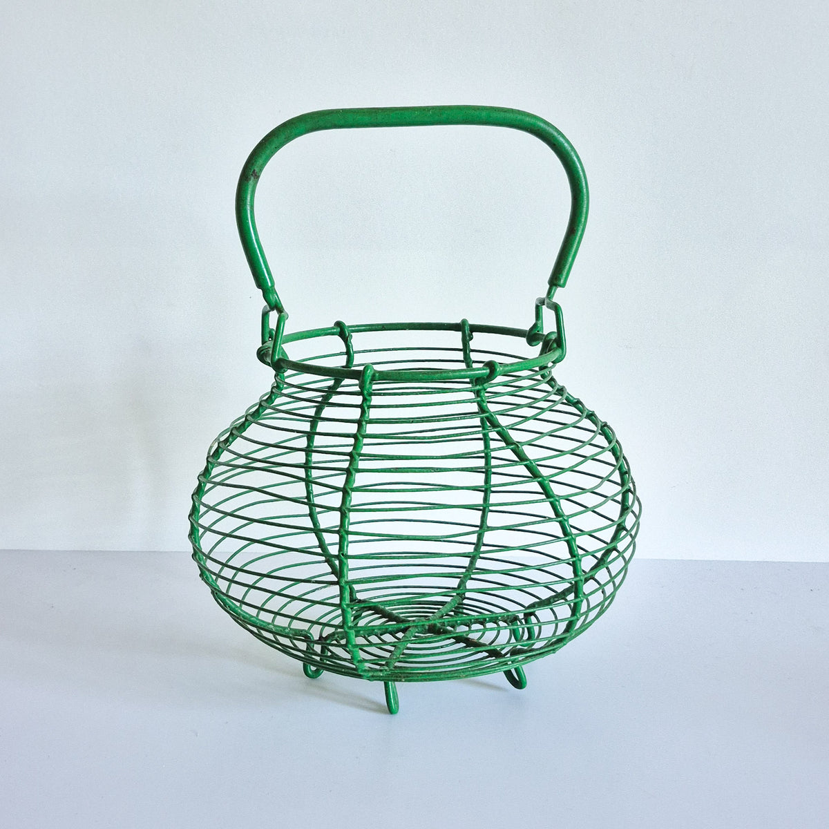 Panier à oeufs vert Vintage