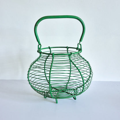Panier à oeufs vert Vintage