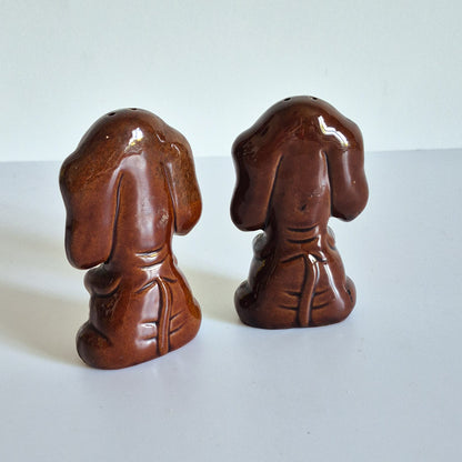Duo Salière Poivrière vintage Chien Japan
