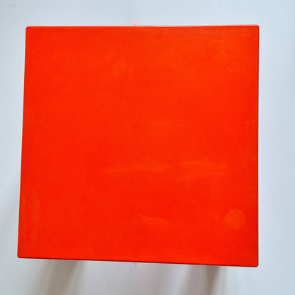 Table d'appoint orange vintage