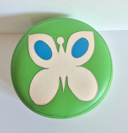 Coffre de rangement vert vintage
