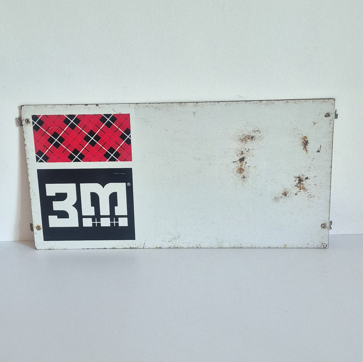 Plaque publicitaire 3M tôle vintage