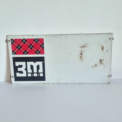 Plaque publicitaire 3M tôle vintage