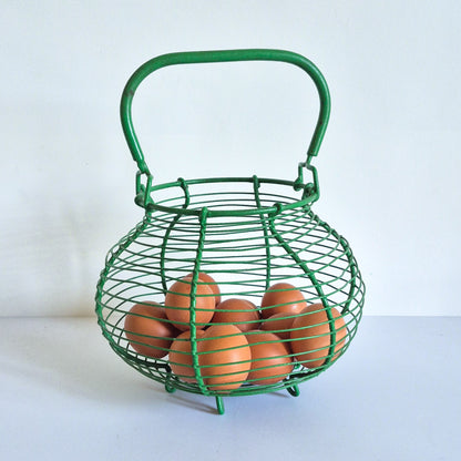 Panier à oeufs vert Vintage