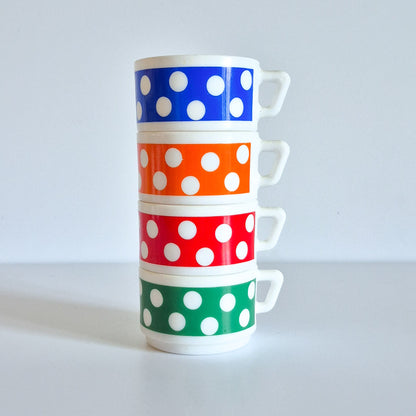 Ensemble de 4 tasses Arcopal Polka