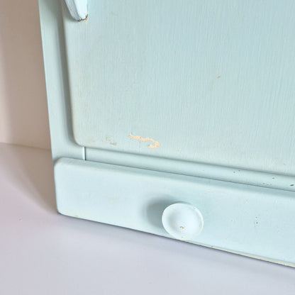 Armoire métal bleue vintage