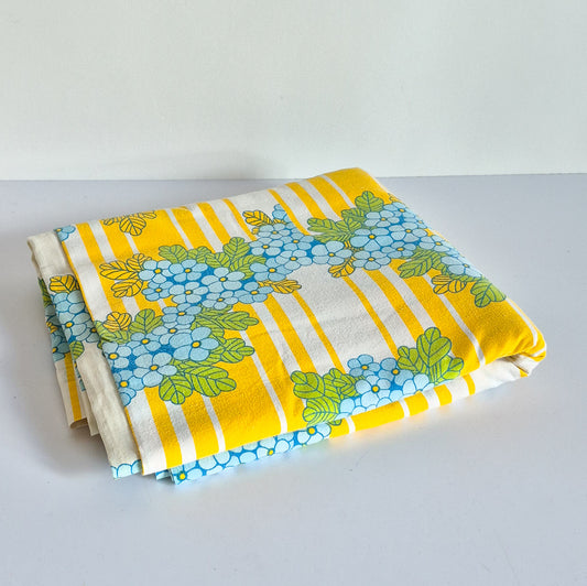 Grand drap plat Décor floral Vintage