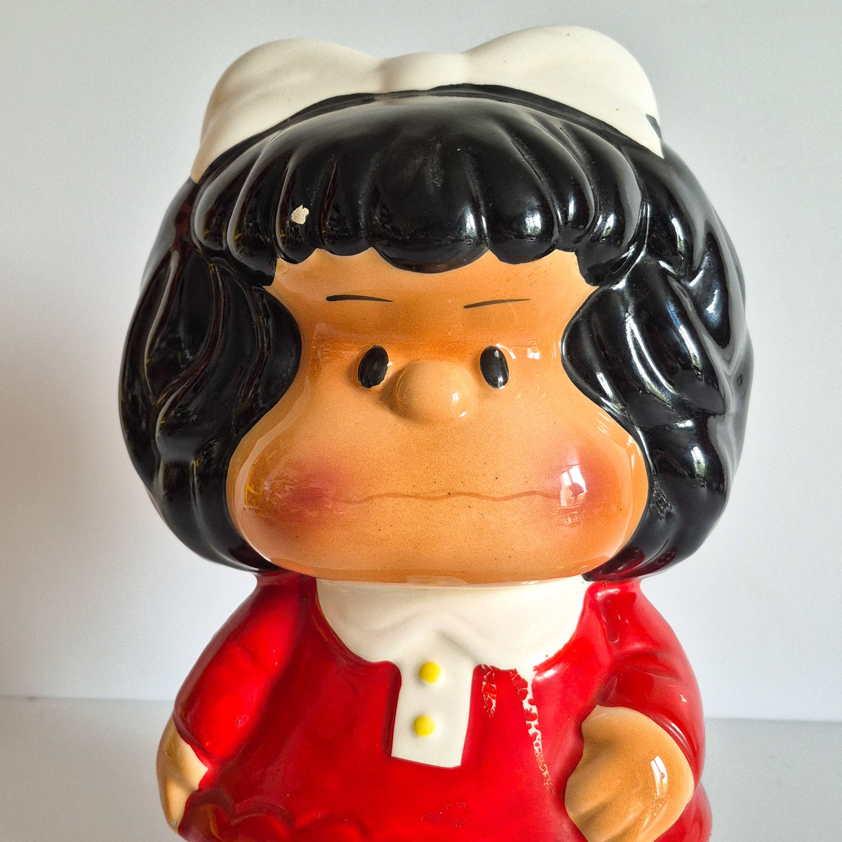Tirelire en céramique Mafalda 35cm vintage