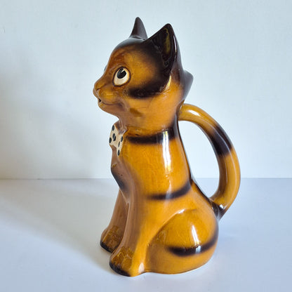 Pichet chat en céramique vintage