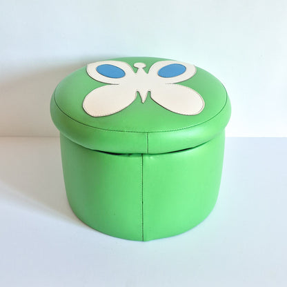 Coffre de rangement vert vintage