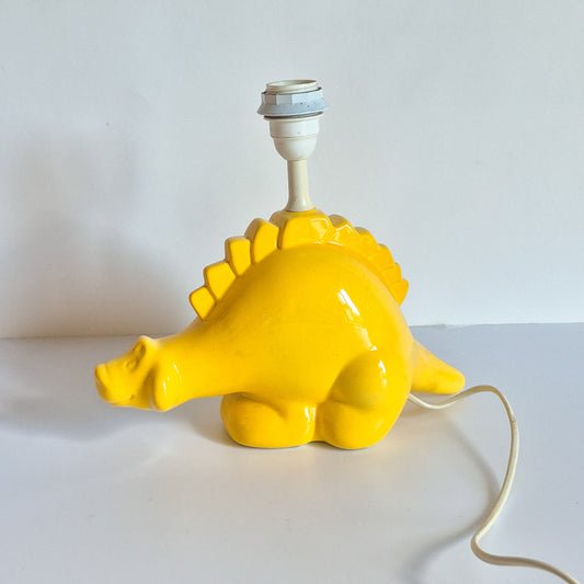Lampe dinosaure jaune vintage
