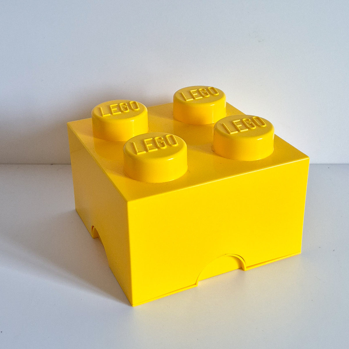 Boite de rangement Lego jaune