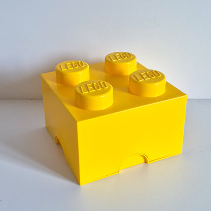 Boite de rangement Lego jaune