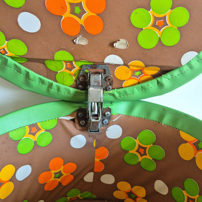 Coffre de rangement vert vintage