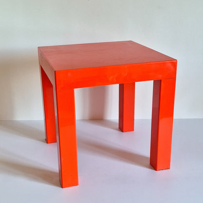 Table d'appoint orange vintage