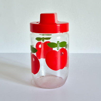 Bocal Henkel pommes rouges vintage