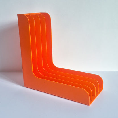Range vinyles 33T orange vintage