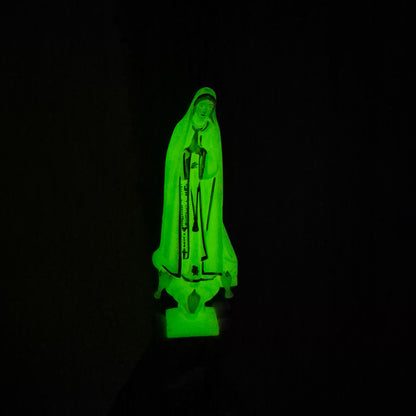 Statuette Phosphorescente Notre Dame de Fatima vintage