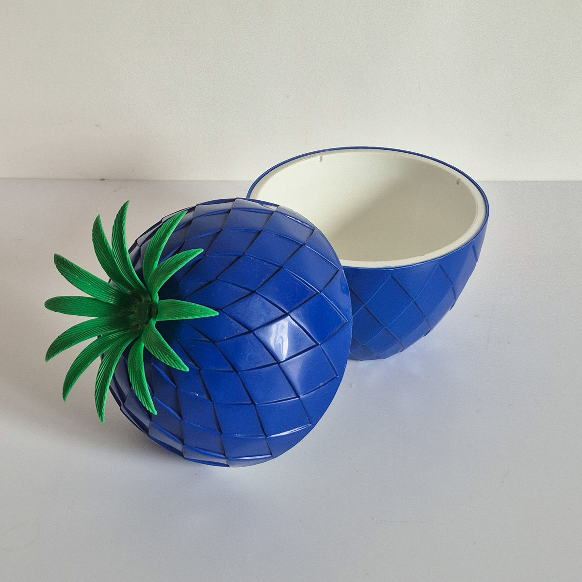 Ananas à glaçons bleu vintage