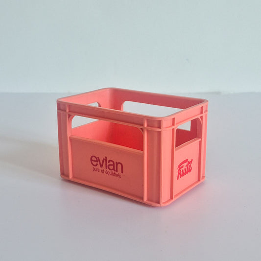 Mini caisse publicitaire Evian Badoit vintage