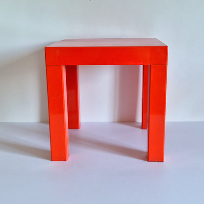 Table d'appoint orange vintage